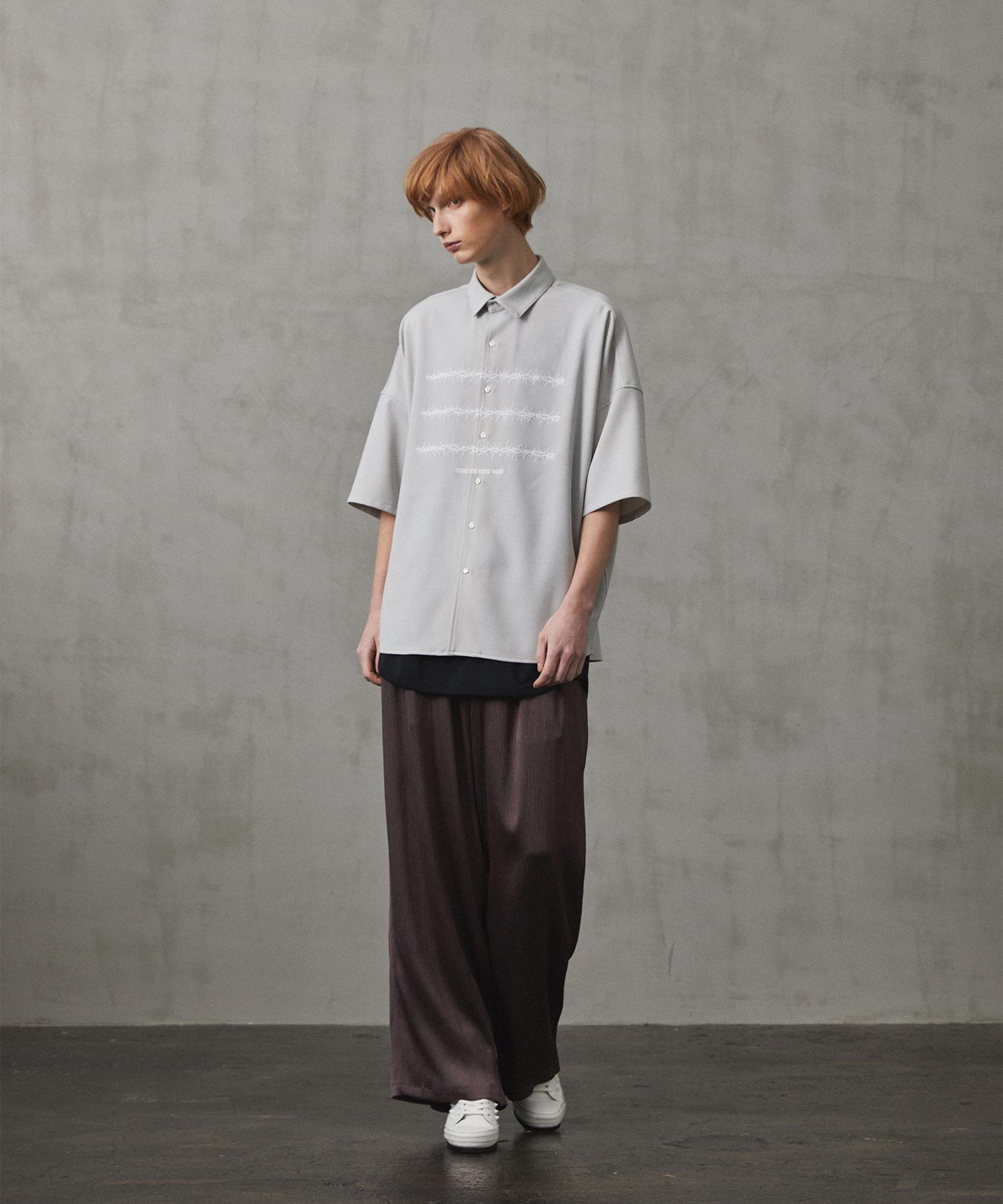 "BARBED WIRE"emb. S/S SHIRTS