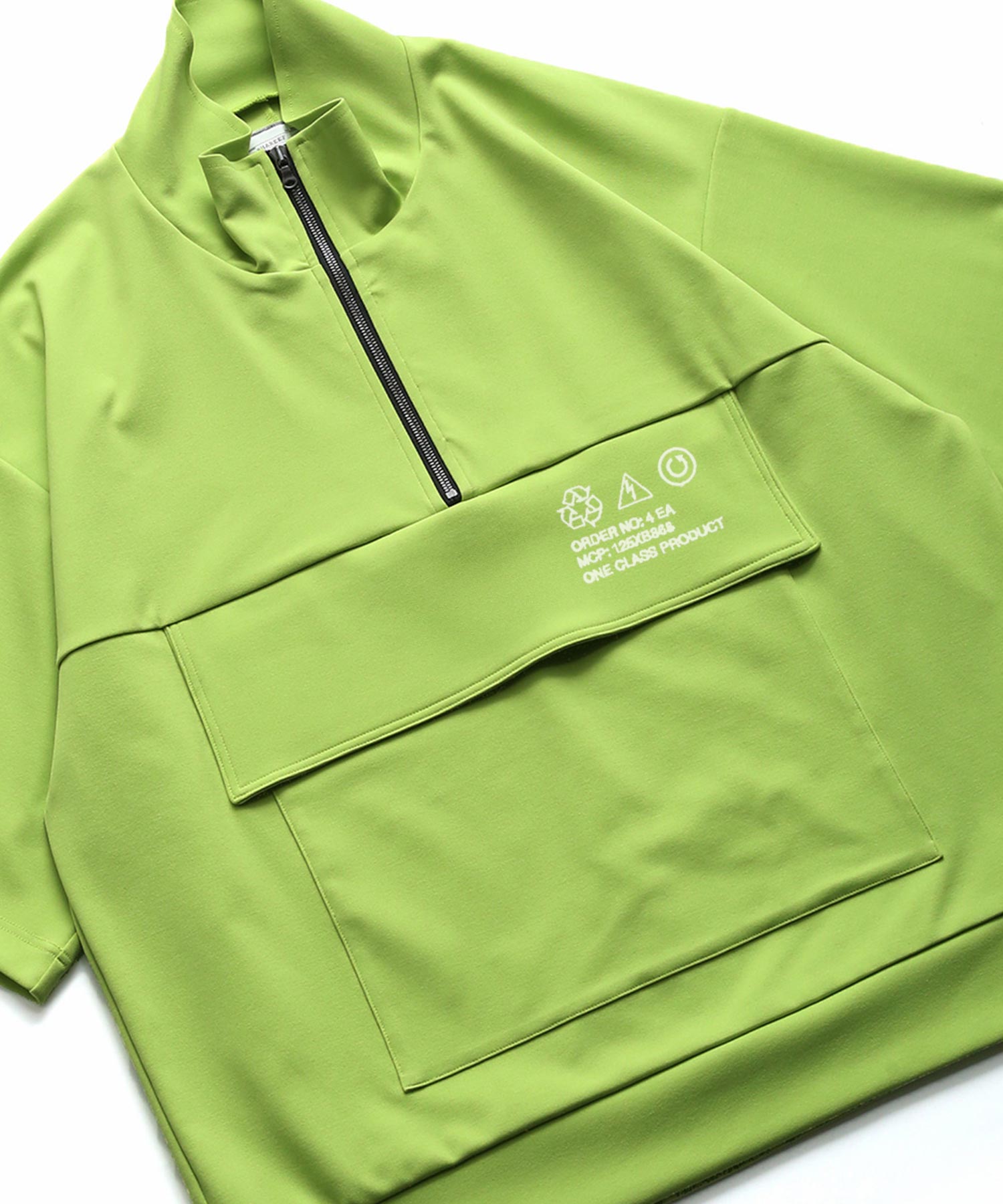 SHAREEF ONLINE SHOP / GEORGETTE JQ HALF-ZIP S/S