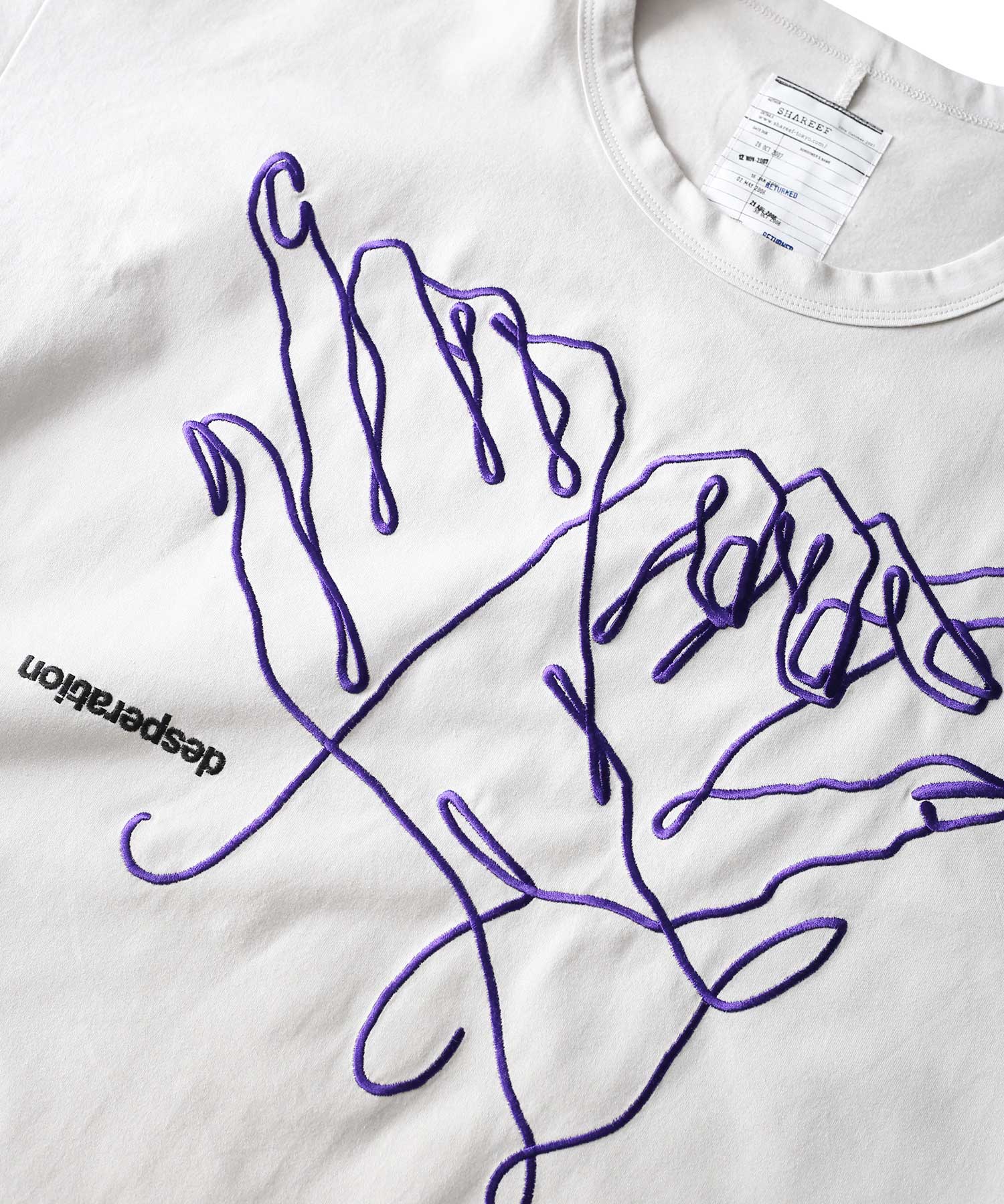 "HAND EMB." S/S BIG T