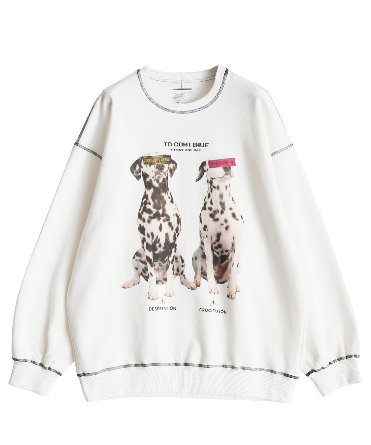 "DALMATIAN" BIG SWEAT