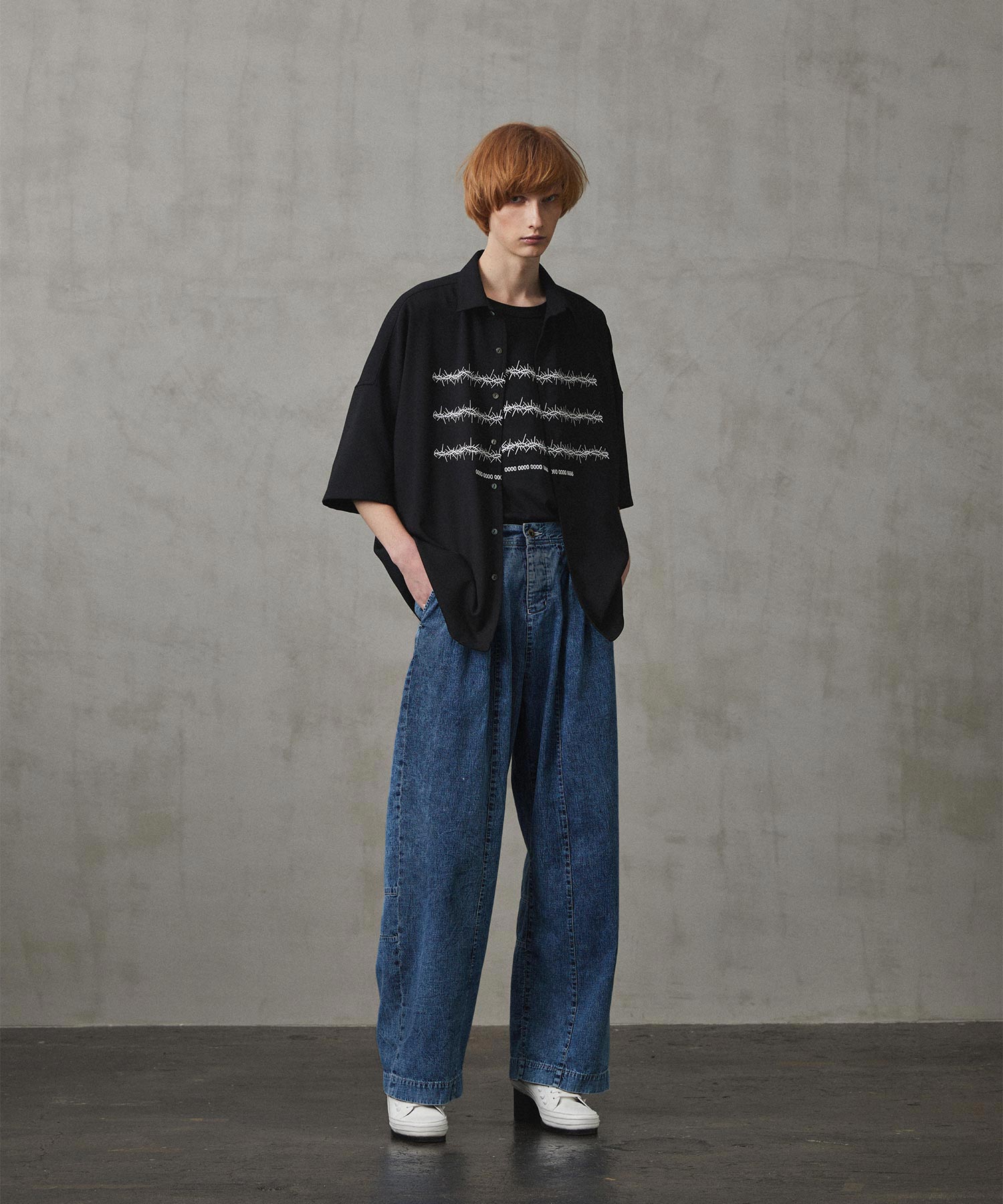 6.5oz DENIM WIDE PANTS