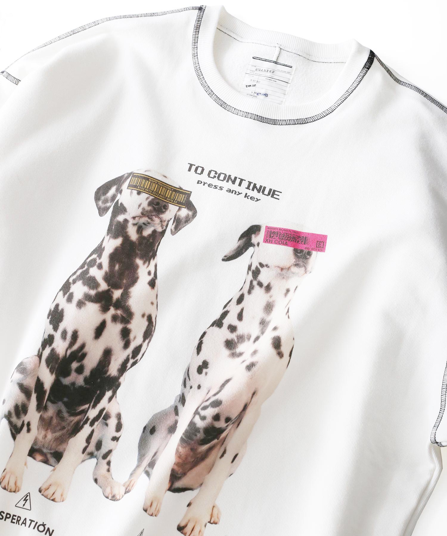 "DALMATIAN" BIG SWEAT