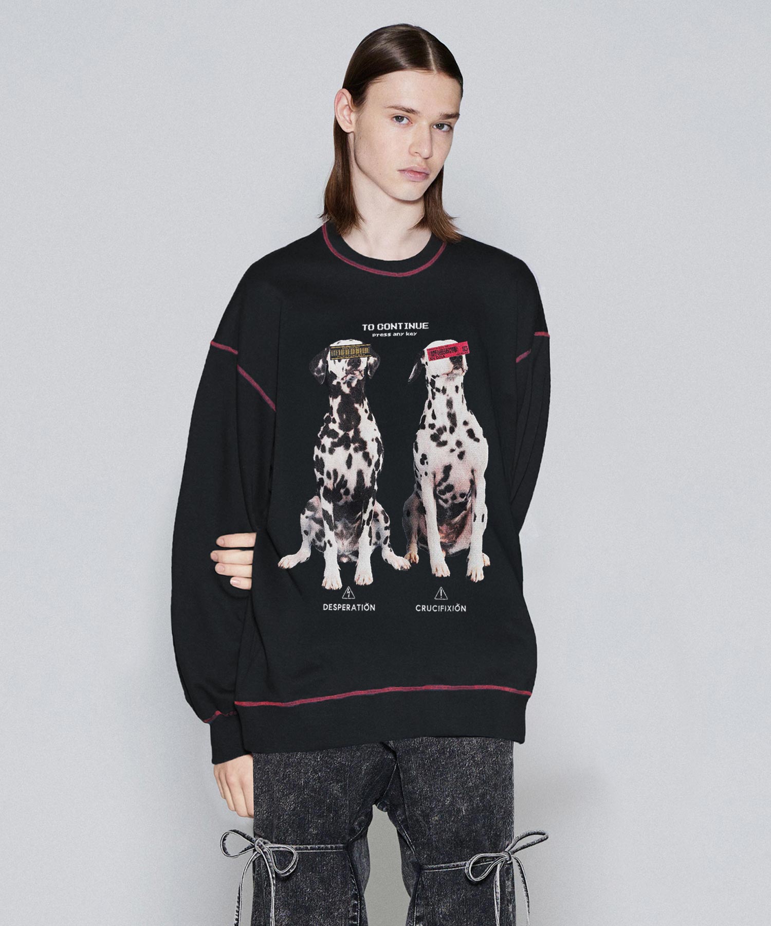 "DALMATIAN" BIG SWEAT