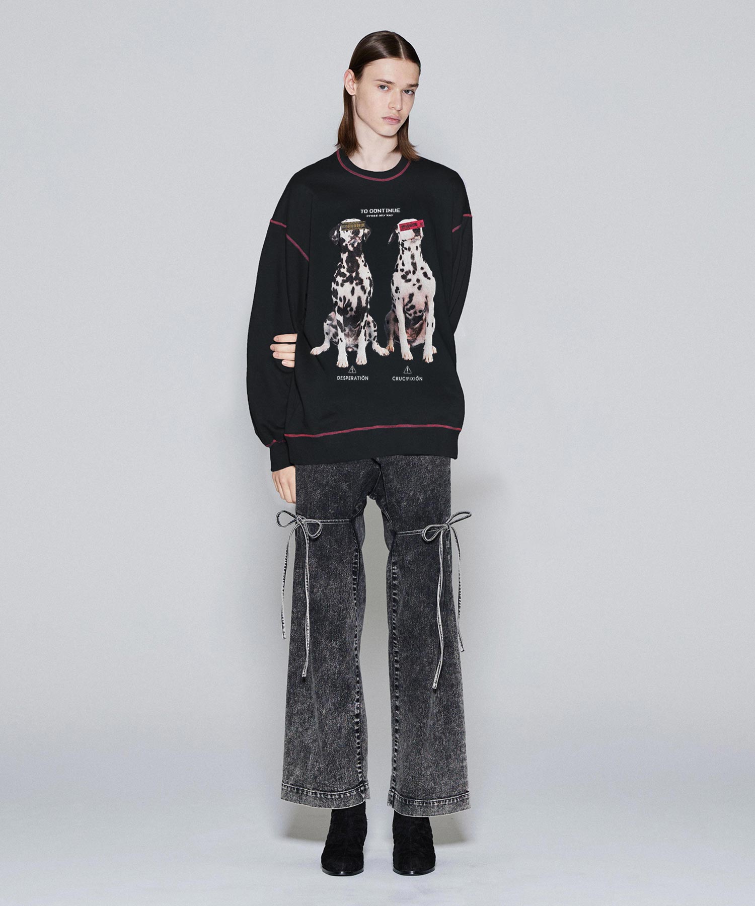 "DALMATIAN" BIG SWEAT