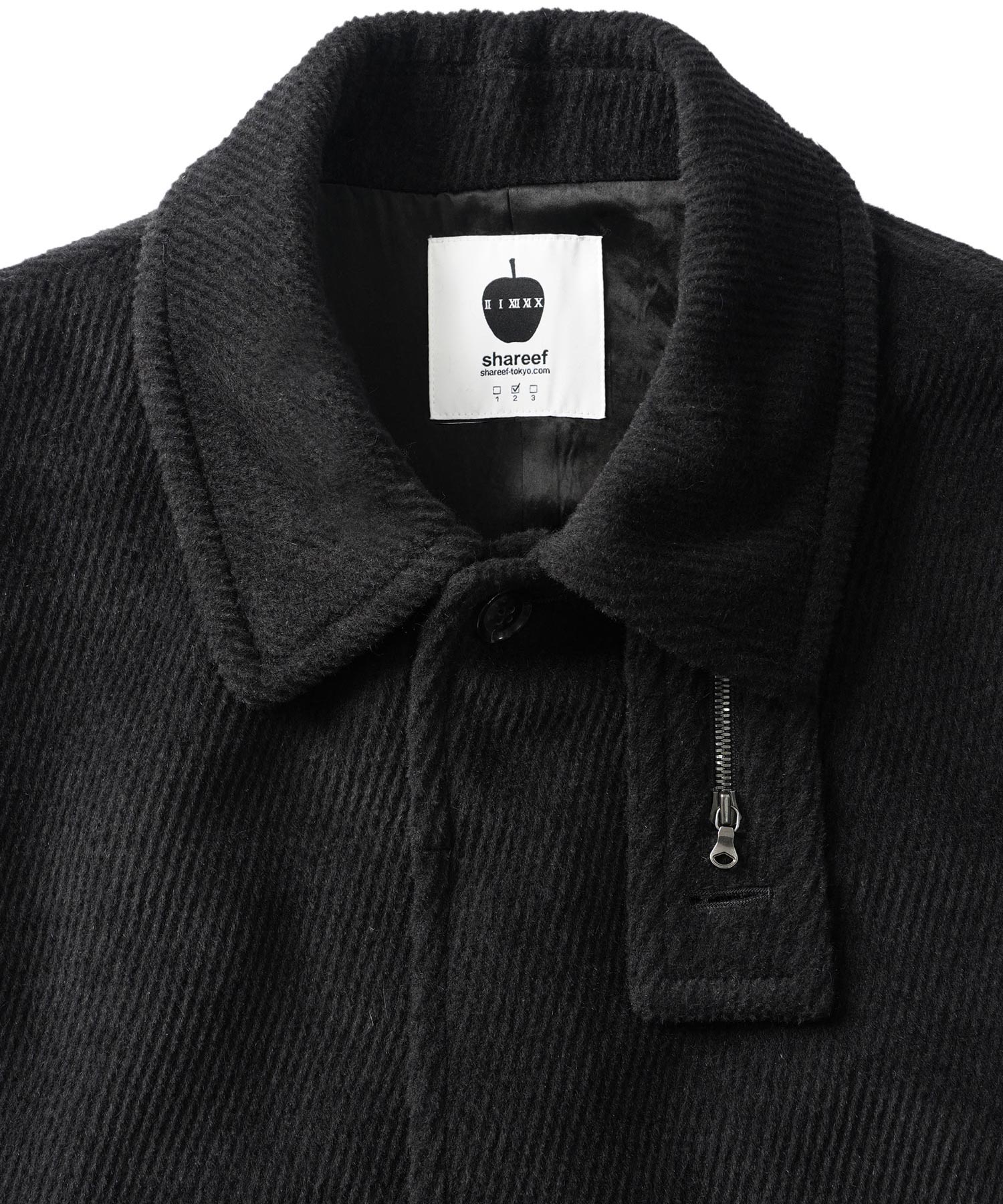 ANGORA MELTON BALMACAAN COAT