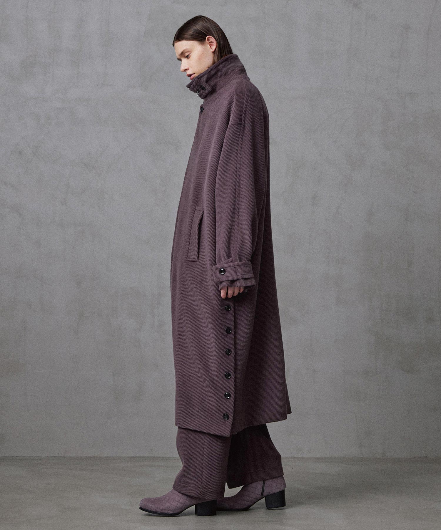 ANGORA MELTON BALMACAAN COAT
