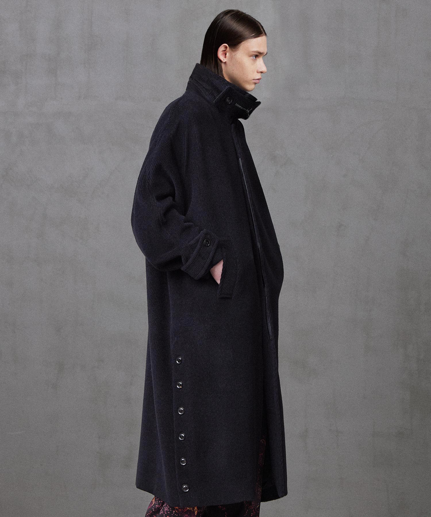ANGORA MELTON BALMACAAN COAT