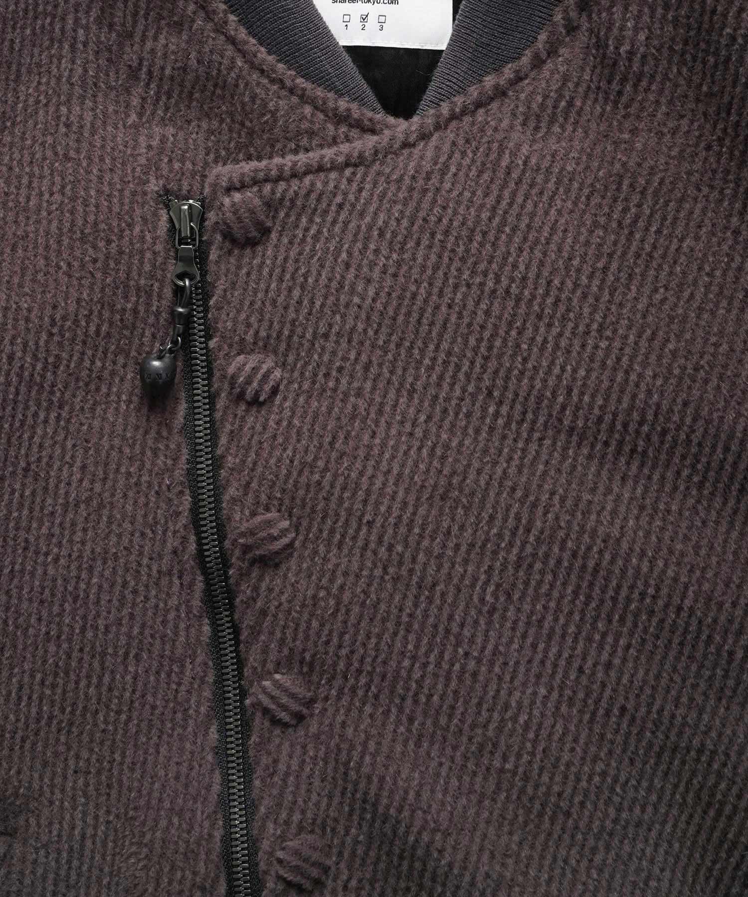 ANGORA MELTON BLOUSON