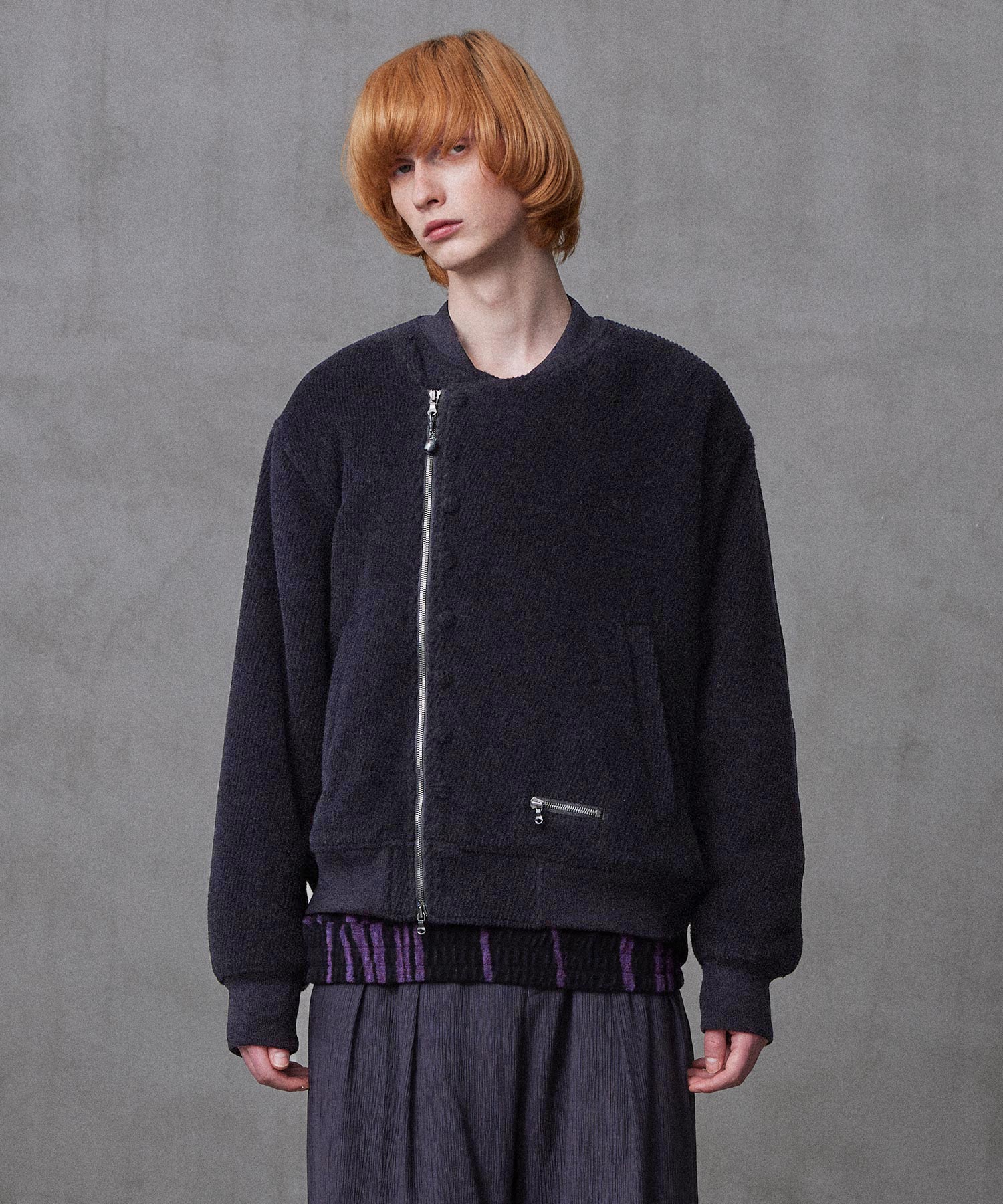 ANGORA MELTON BLOUSON