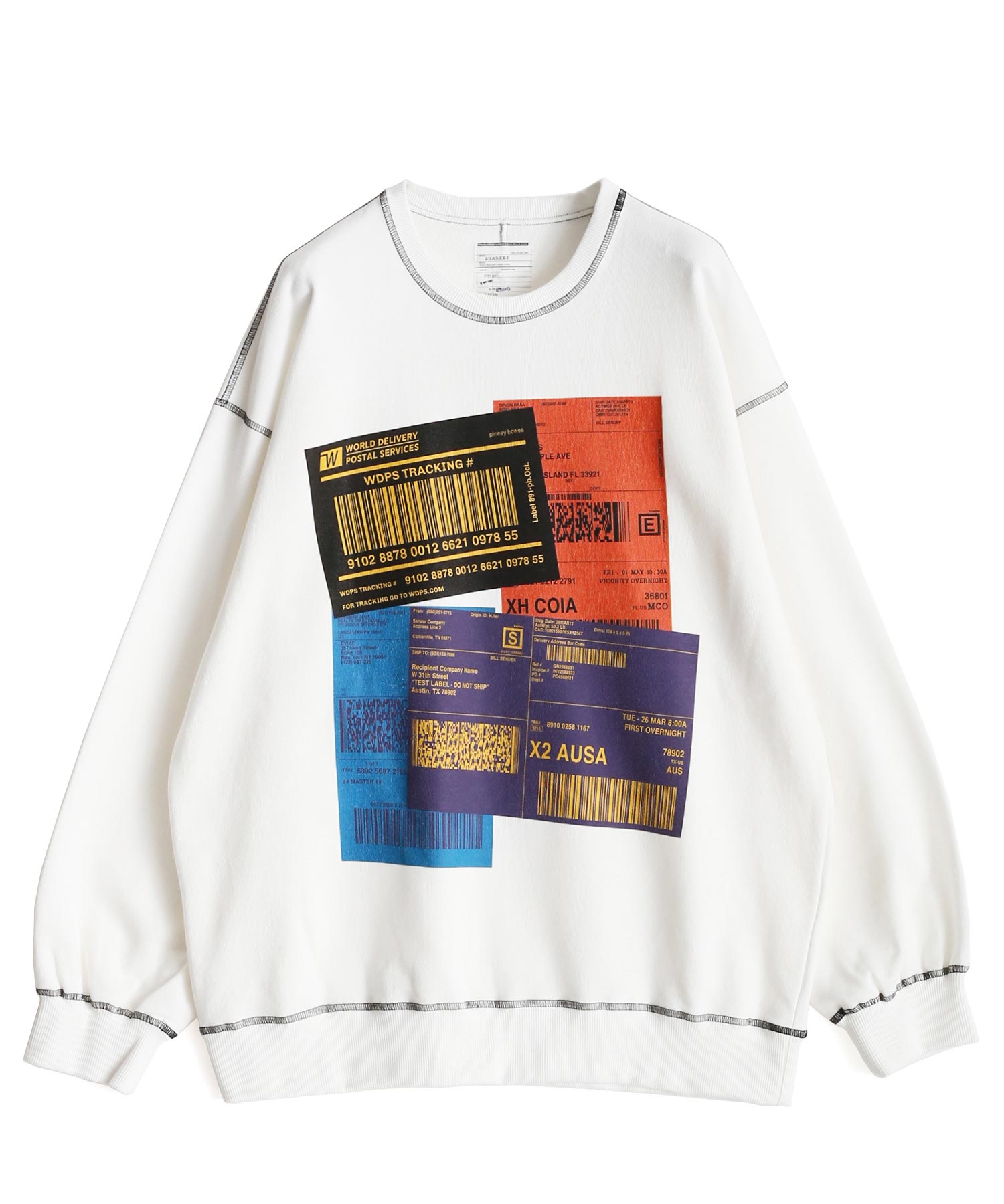 "COLOR LABEL" BIG SWEAT