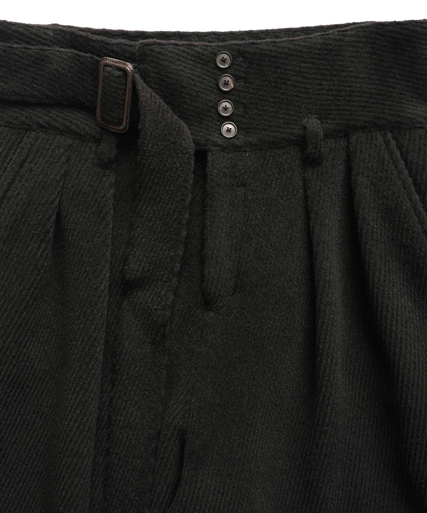 ANGORA MELTON WIDE PANTS