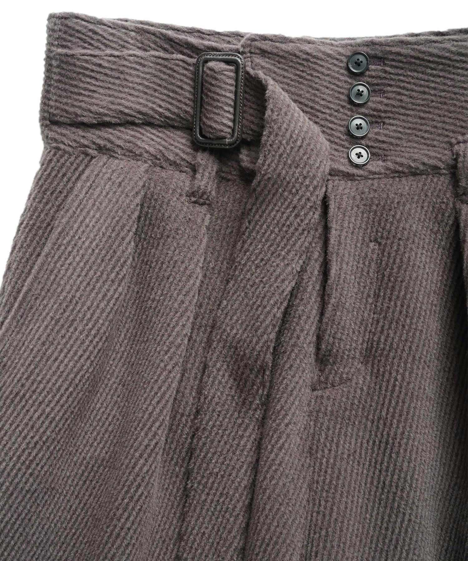 ANGORA MELTON WIDE PANTS