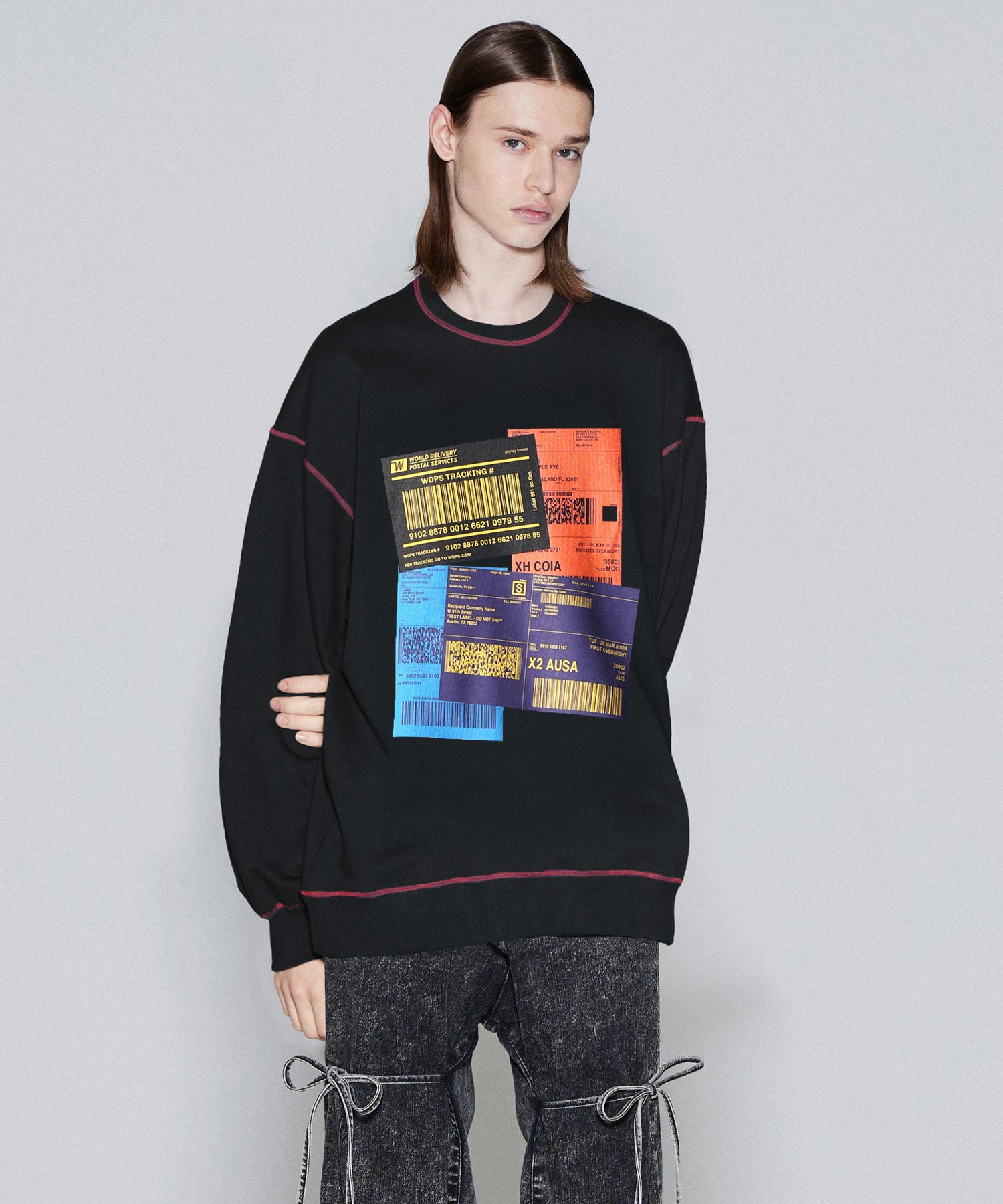 "COLOR LABEL" BIG SWEAT