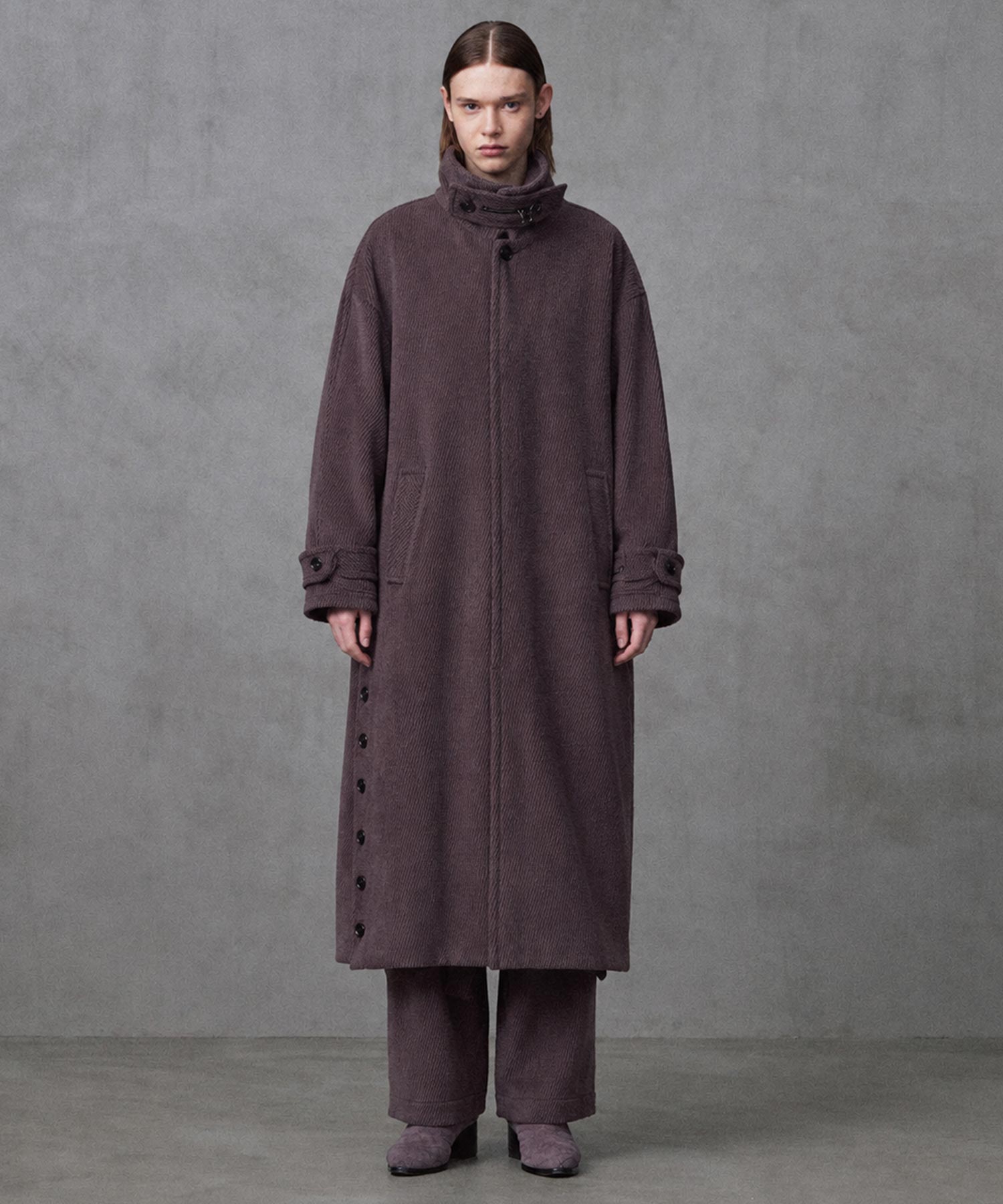 ANGORA MELTON BALMACAAN COAT