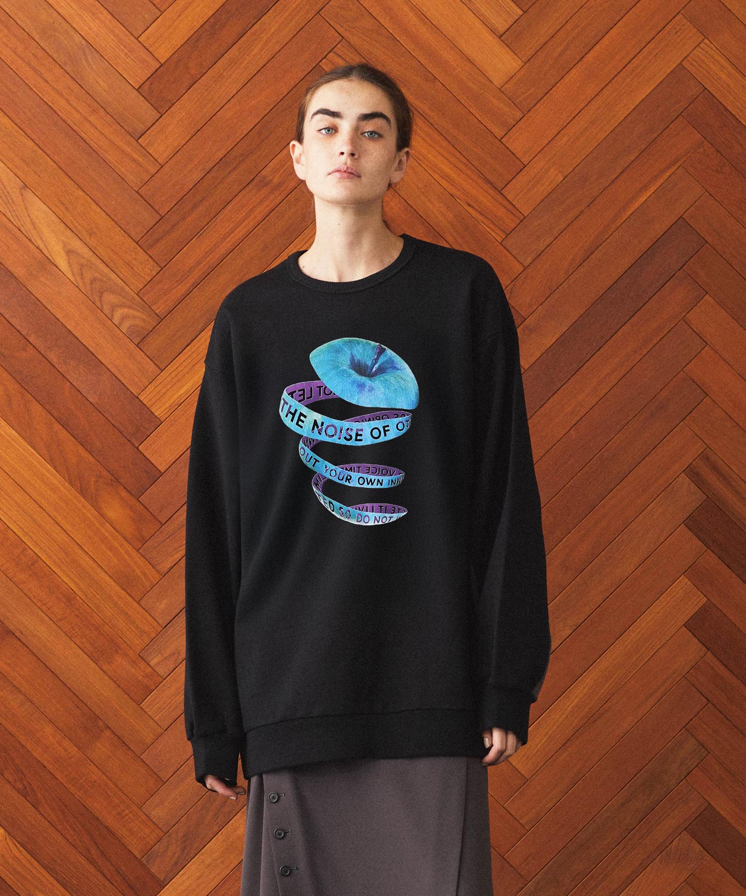 "APPLE PEEL" BIG SWEAT