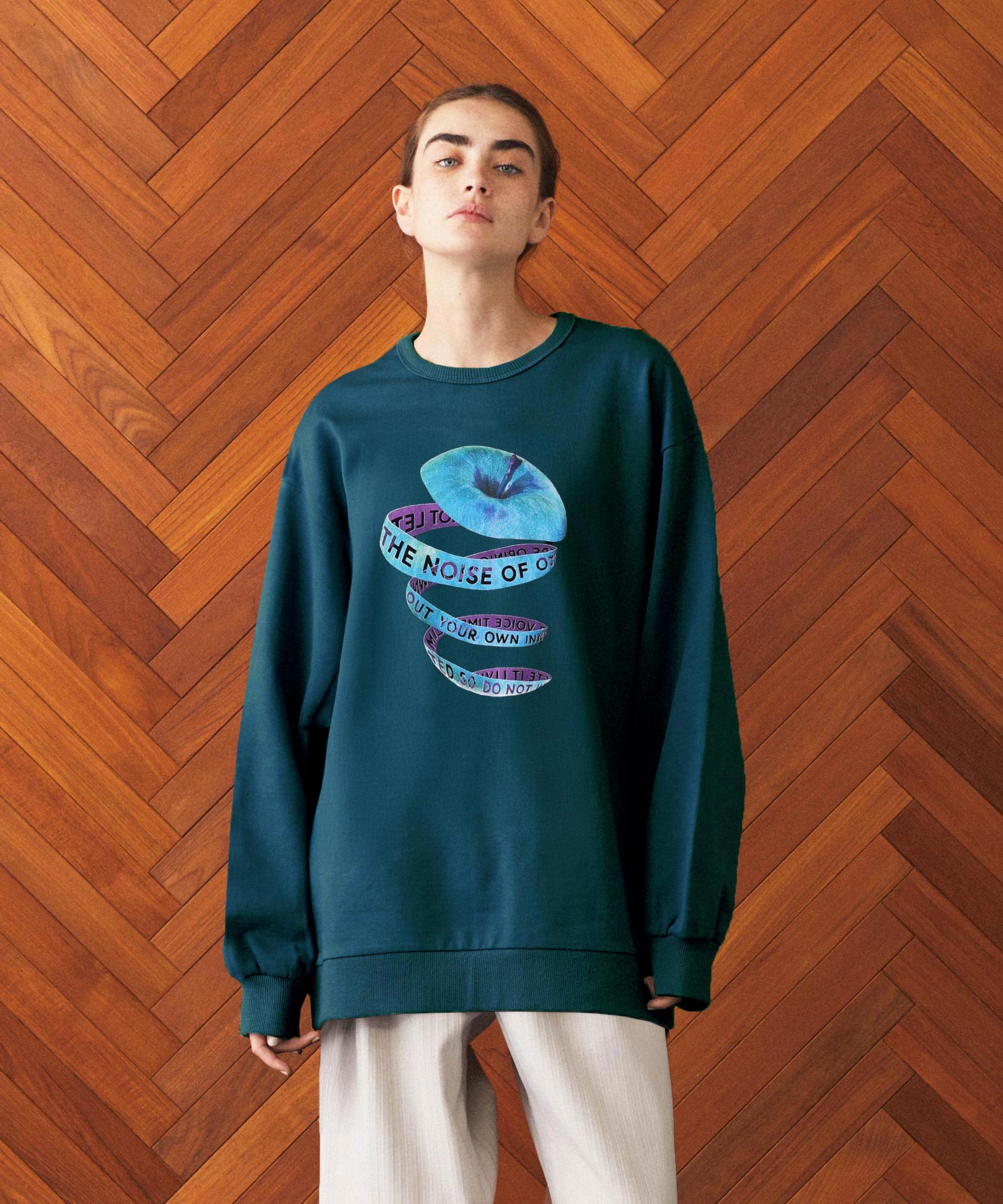 "APPLE PEEL" BIG SWEAT