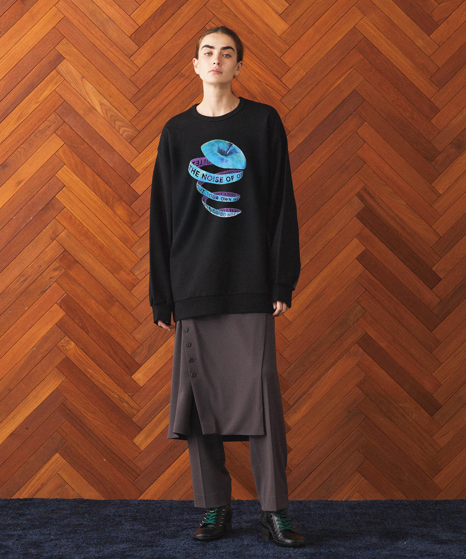 "APPLE PEEL" BIG SWEAT