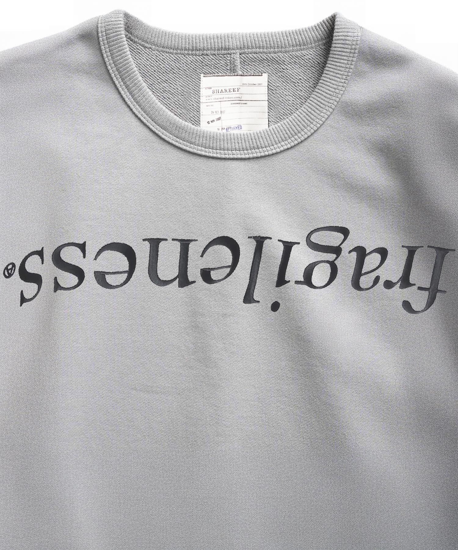 "fragileness" BIG SWEAT