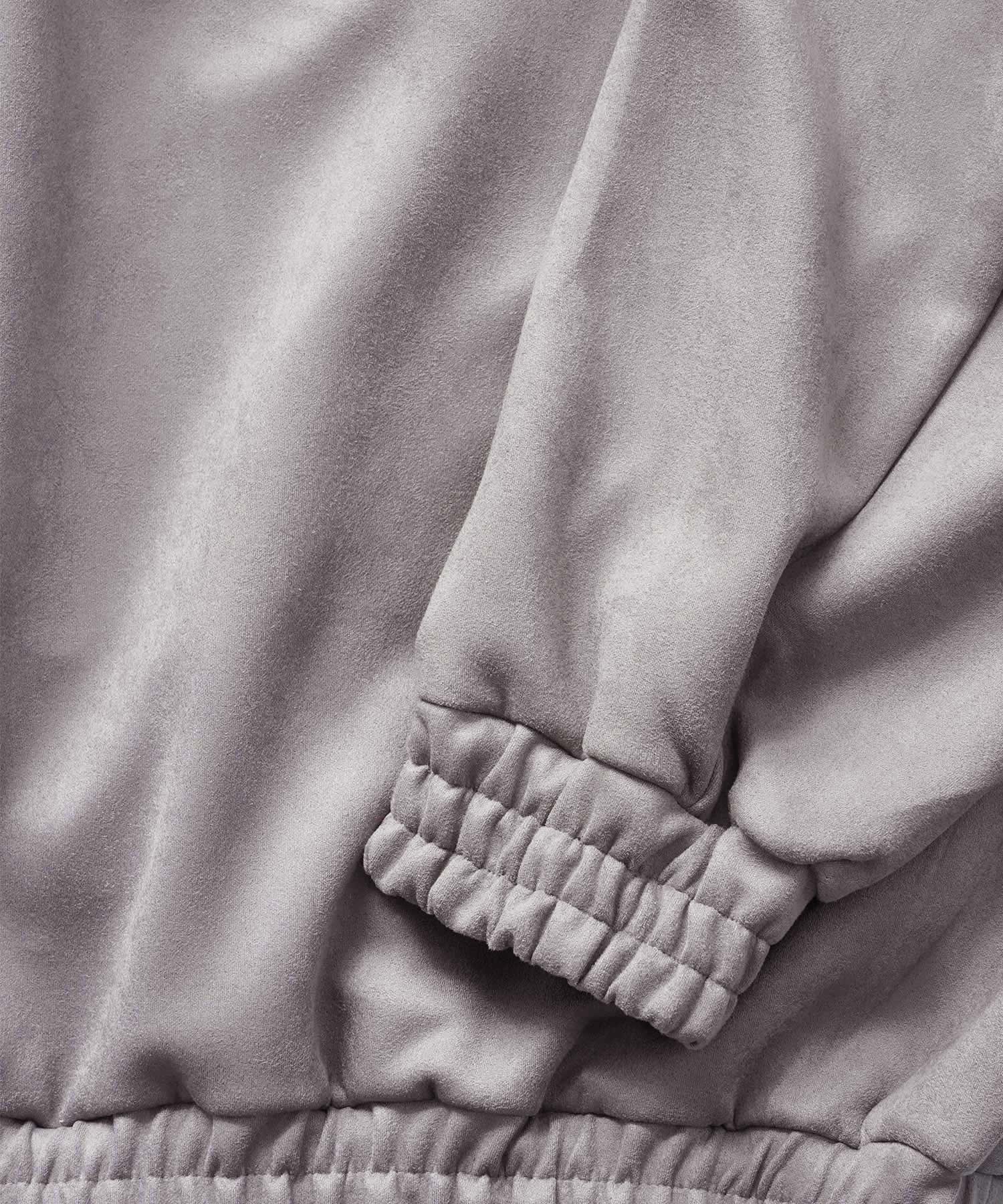 "BARCODE" MICRO SUEDE SWEAT