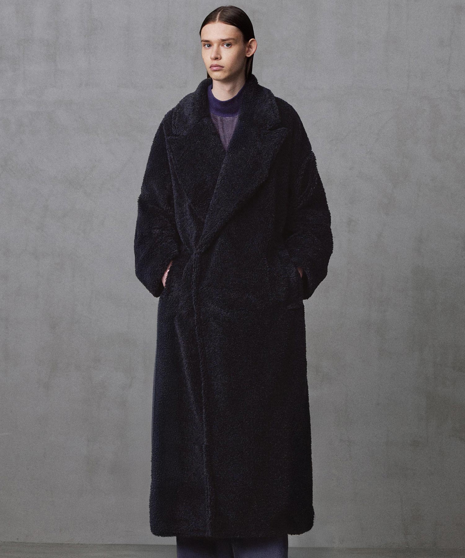 ECO FUR LONG COAT