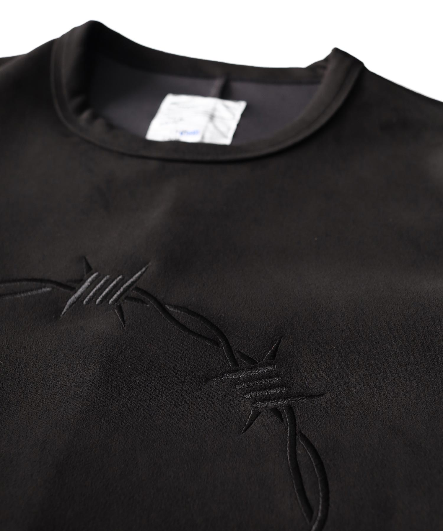 "BARBED WIRE" MICRO SUEDE SWEAT