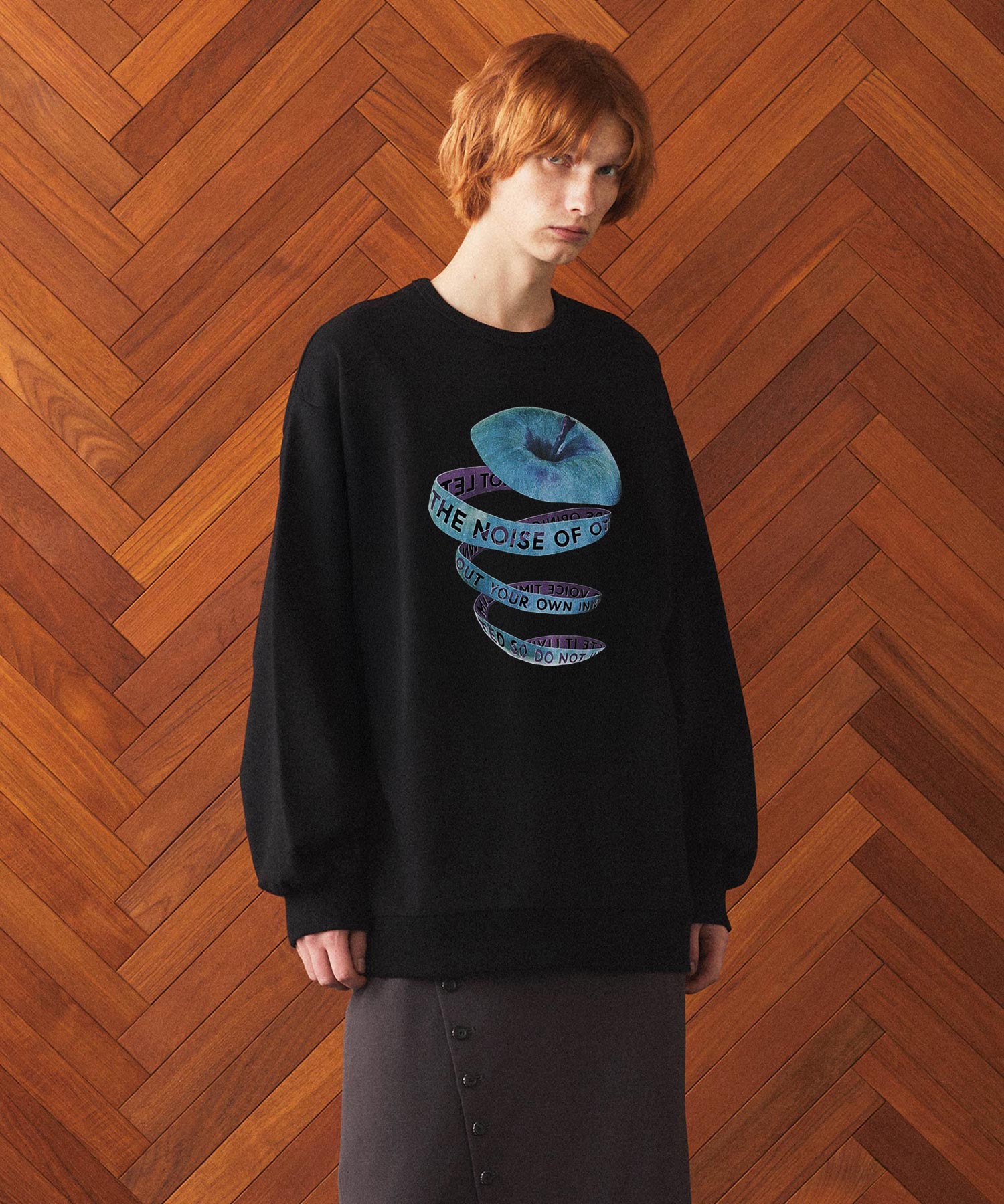 "APPLE PEEL" BIG SWEAT