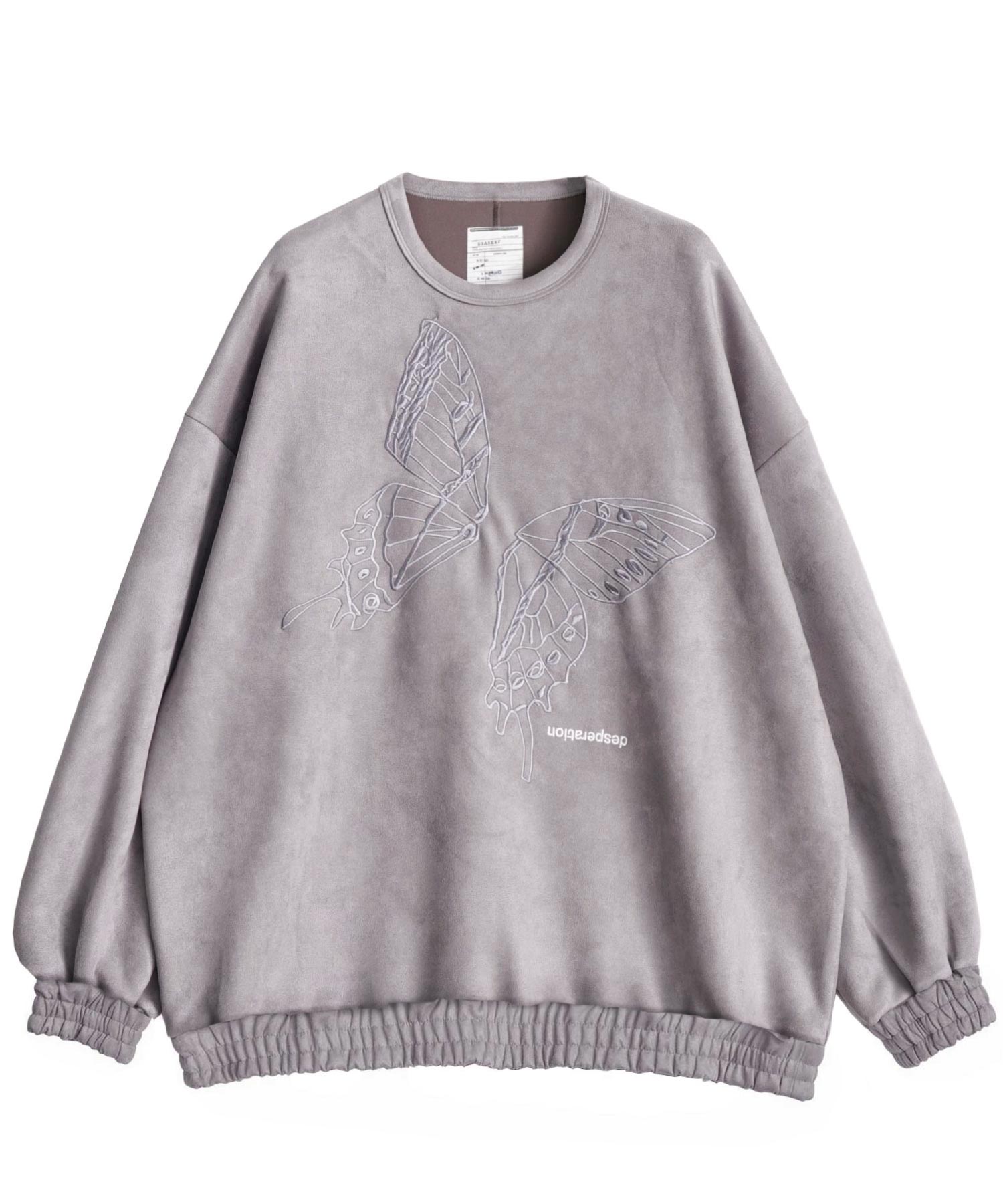 "BUTTERFLY" MICRO SUEDE SWEAT