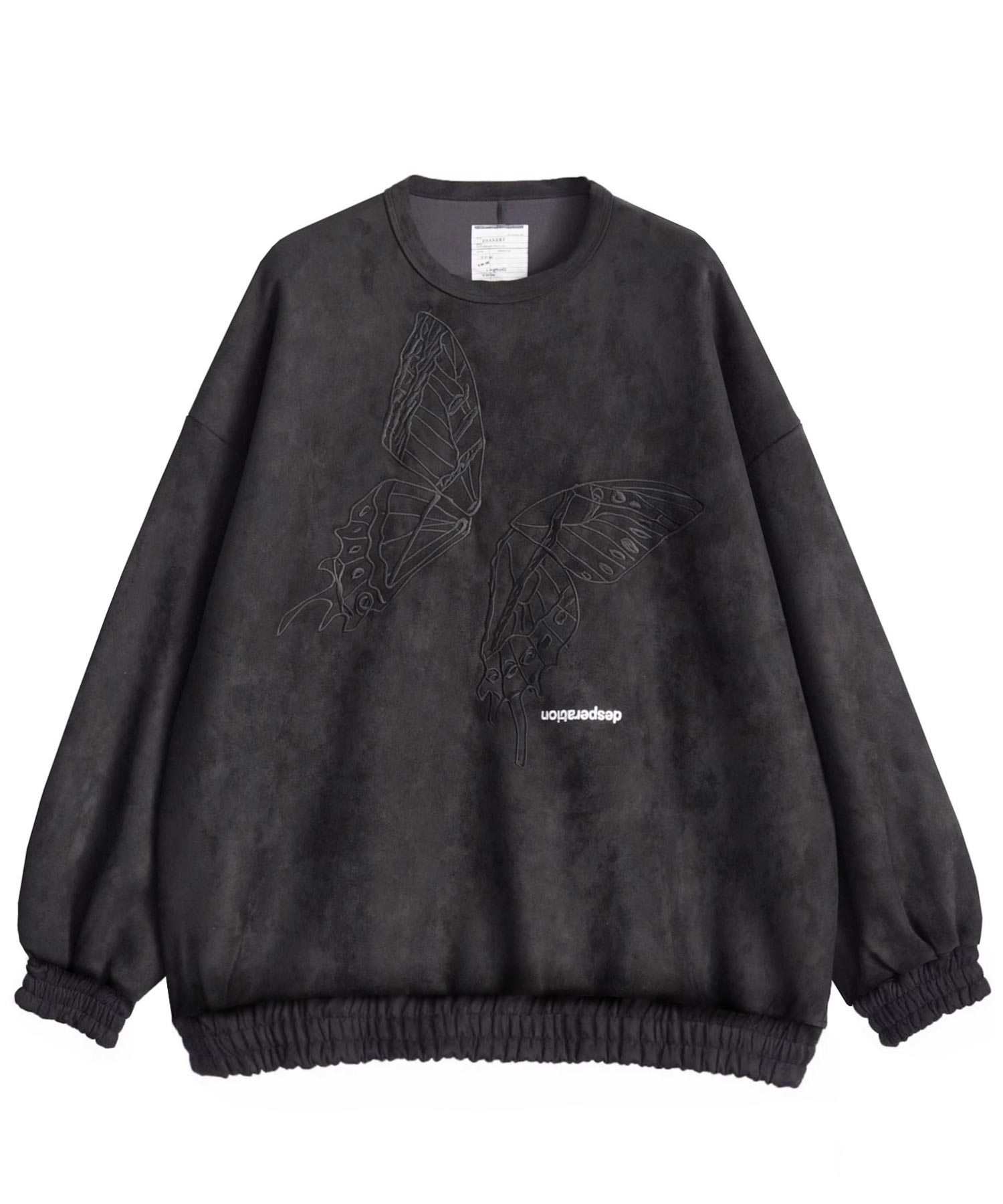 "BUTTERFLY" MICRO SUEDE SWEAT